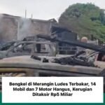 Kebakaran Bengkel di Merangin Hanguskan 14 Mobil dan 7 Motor, Kerugian Ditaksir Rp5 Miliar